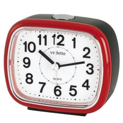 Luminous Silent Quartz Alarm Clock VR10098 - Vedette