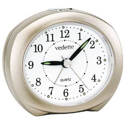 Vedette Silent Sweep Quartz Alarm Clock 204.1050.07 - Vedette