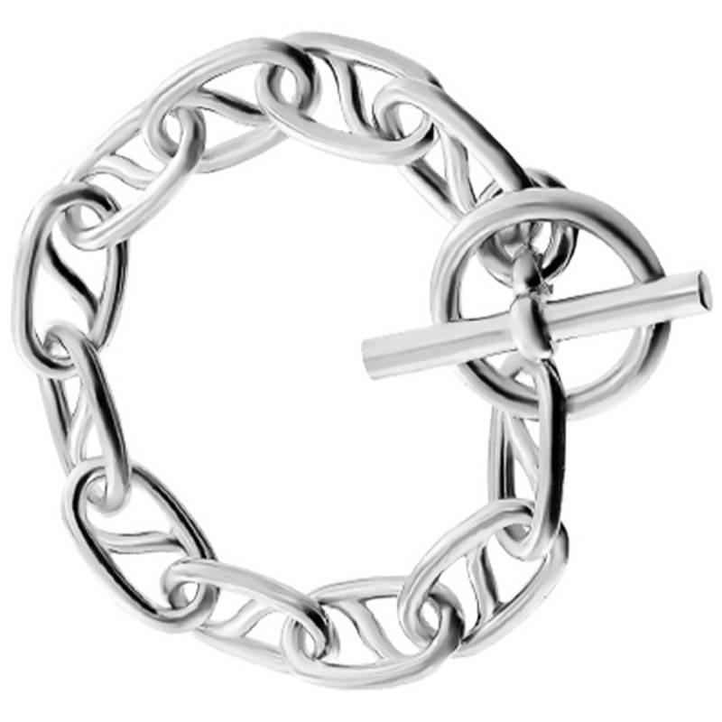 925 Silver Fantasy Chain Bracelet, Length 19 cm, Width 12.20 cm - Guiot De Bourg