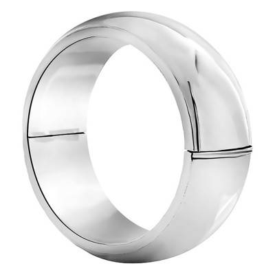 925 Silver Bangle Bracelet, Diameter 57 mm, Width 25 mm - Guiot De Bourg