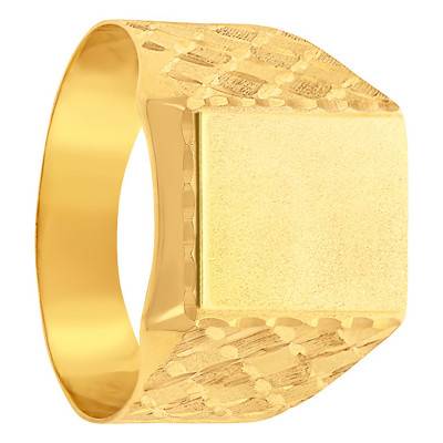 750 Yellow Gold Signet Ring, 12.50 x 14.50 mm - Imperium