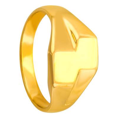 750/1000 Yellow Gold Double Head Signet Ring - Imperium