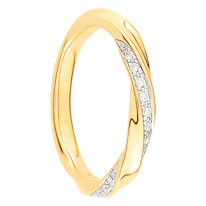 Pissarro Two-Tone Gold & Diamond Wedding Ring - Maison Girard