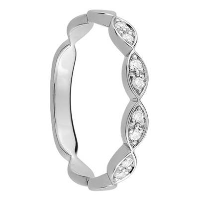 Constance 375 White Gold & Diamond Wedding Ring - Maison Girard