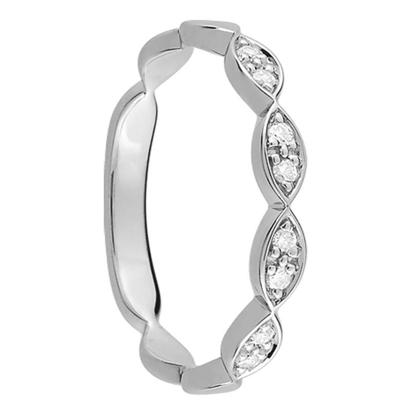 Constance 375 White Gold & Diamond Wedding Ring - Maison Girard