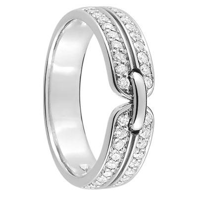Alliance Degas en Or Blanc & Diamants - Maison Girard