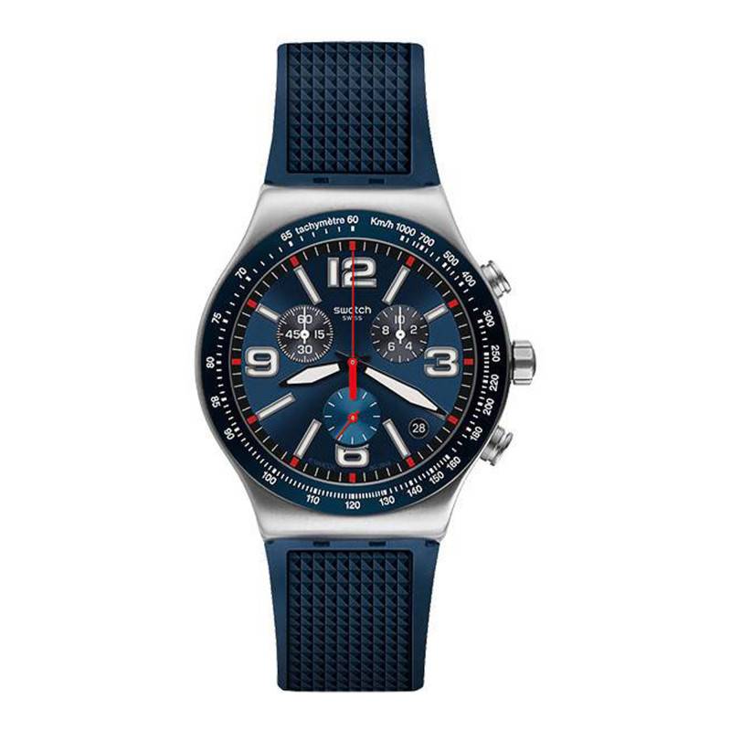 Watch New Irony Chrono Blue Grid YVS454 - Swatch