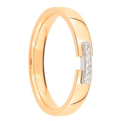 Alliance Mira en 2 Ors 750 & Diamants - Maison Girard