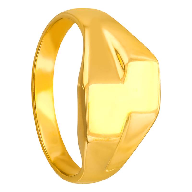 375/1000 Yellow Gold Double Head Signet Ring - Imperium