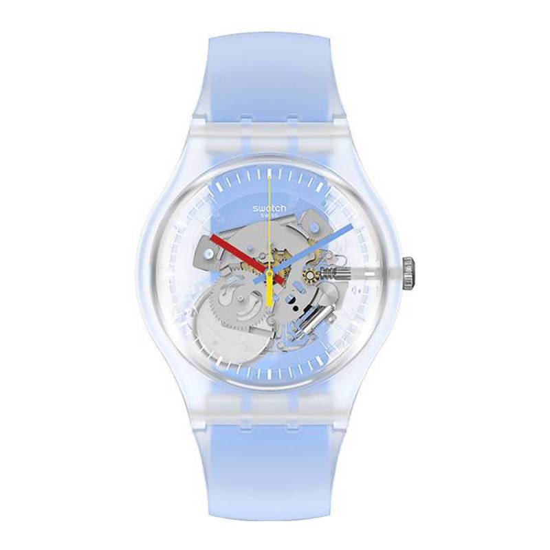 Clearly Blue Striped SUOK156 Watch - Swatch