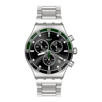 Dark Green Irony wall clock YVS506G - Swatch