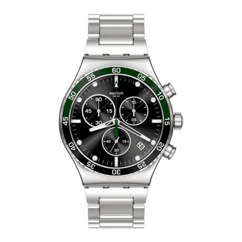 Dark Green Irony wall clock YVS506G - Swatch