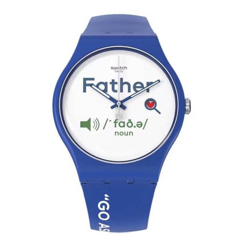 All About Dad SO29Z704 wall clock - Swatch