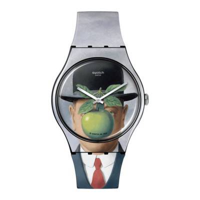 Watch Le Fils de l'Homme by René Magritte SUOZ350 - Swatch