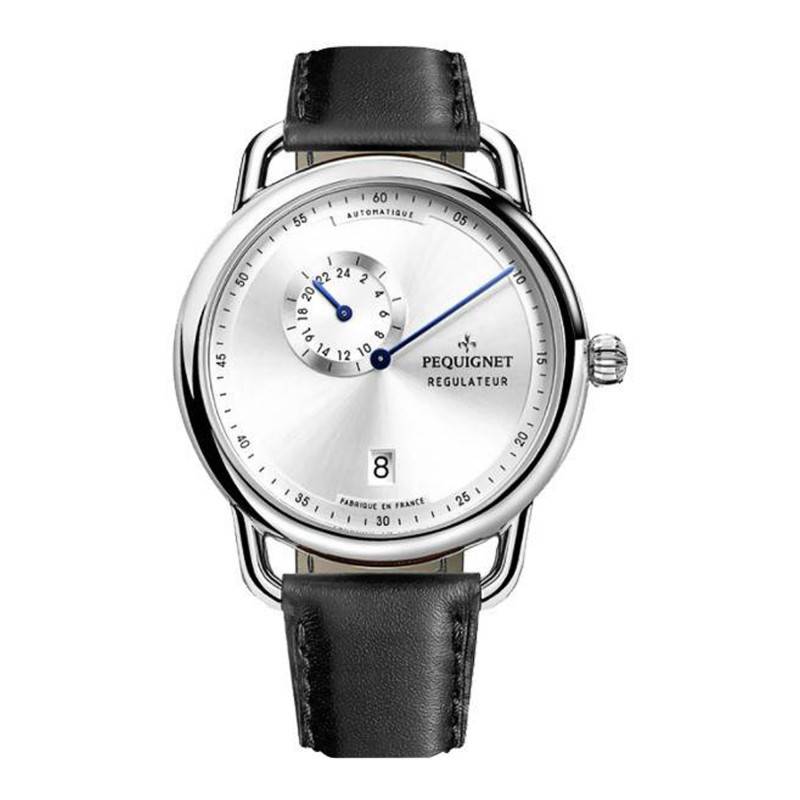 Black Leather Equus Régulateur 4460433 Watch - Pequignet
