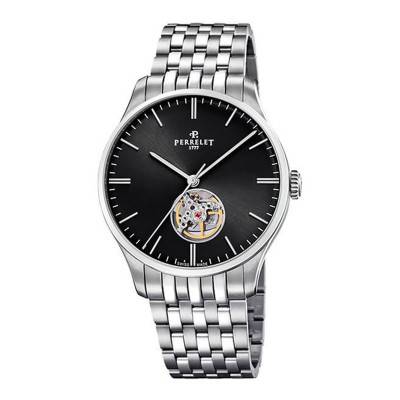 Weekend Open Heart Steel Watch A1302/6 - Perrelet