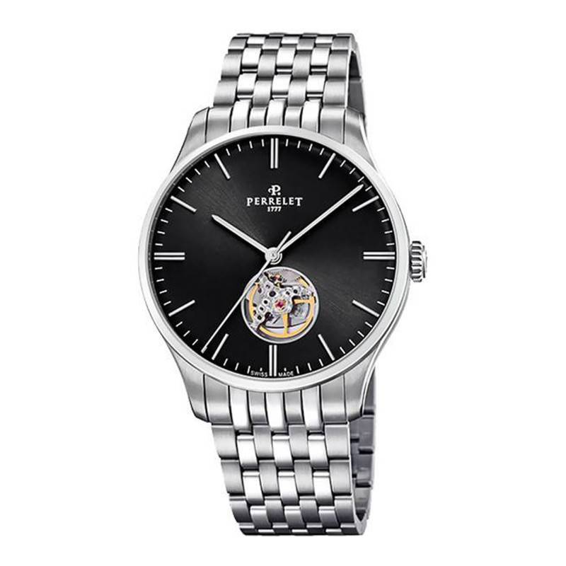 Weekend Open Heart Steel Watch A1302/6 - Perrelet