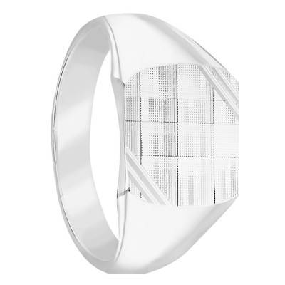 925 Silver Barrel Signet Ring - Imperium