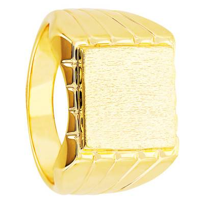 Gold-Plated Signet Ring, 12.50 x 12.50 mm - Imperium
