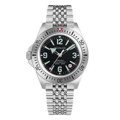 Montre de Plongée Skindiver II Professionnal - Lum Vert & Cadran Noir - Wolbrook
