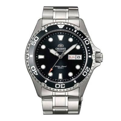 Montre Ray II Cadran Noir Acier Gris AA02004B - Orient