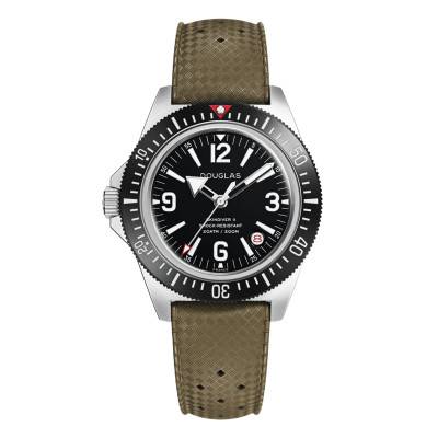 Montre de Plongée Skindiver II Professionnal - Lum Blanc & Cadran Noir - Wolbrook