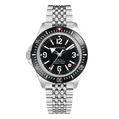 Montre de Plongée Skindiver II Professionnal - Lum Blanc & Cadran Noir - Wolbrook
