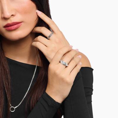 925 Silver Rebel Duo Ring - TR2490-001-21 - Thomas Sabo