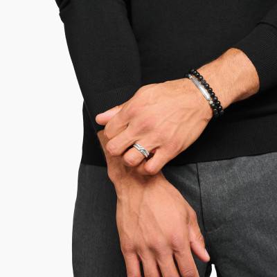 Rebel 925 Silver Crossover Ring - TR2492-001-21 - Thomas Sabo