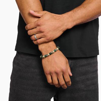 925 Silver & Multicolor Bead Rebel Bracelet, 17 cm to 21 cm - A2196-503-6 - Thomas Sabo