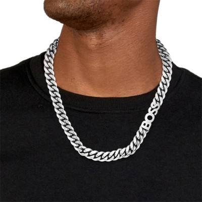 Collier Kassy Acier 1580441, Longueur 51 cm - Boss