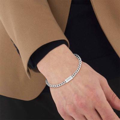 Chain For Him Steel Bracelet, 19 cm - 1580556M - Boss