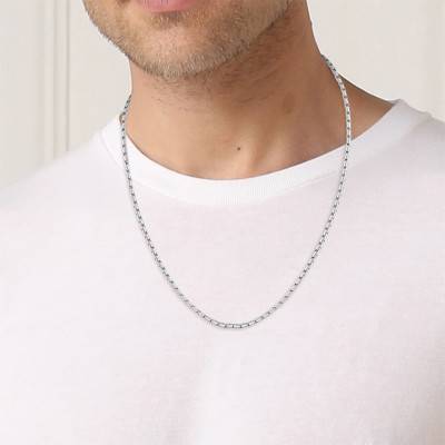 Evan Steel Chain Necklace, Length 56 cm - 1580584 - Boss