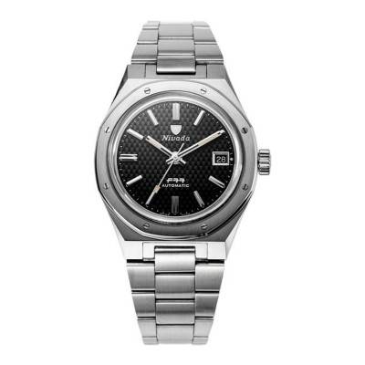 Watch F77 Black With Date 69000A77 - Nivada Grenchen