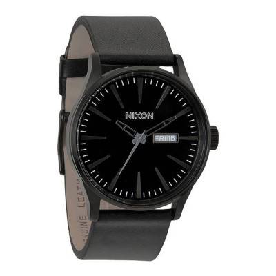 Montre Sentry Leather All Black A105-001 - NIXON