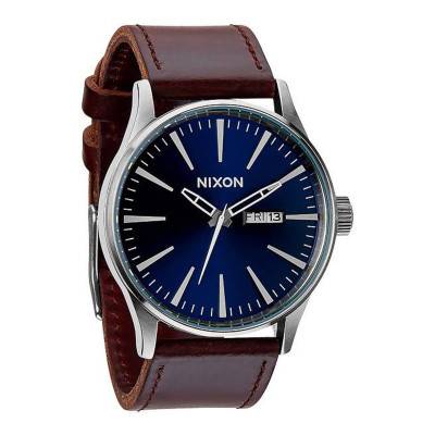 Sentry Leather Blue/Brown Watch A105-1524 - NIXON