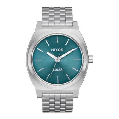 Montre Time Teller Solar Silver / Dusty Blue Sunray A1369 5161-00 - NIXON