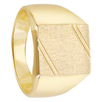 Gold-Plated Signet Ring, 12.50 x 14.50 mm - Imperium