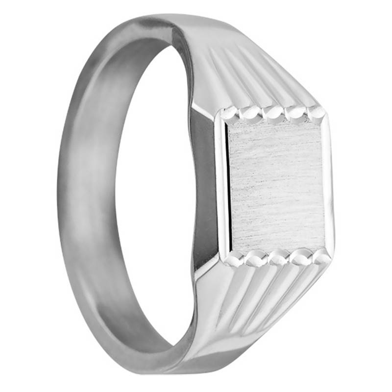 925/1000 Silver Signet Ring, 7 x 8 mm Face - Imperium