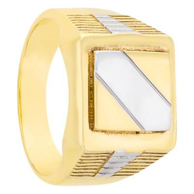 750/1000 Gold Square Signet Ring - Imperium