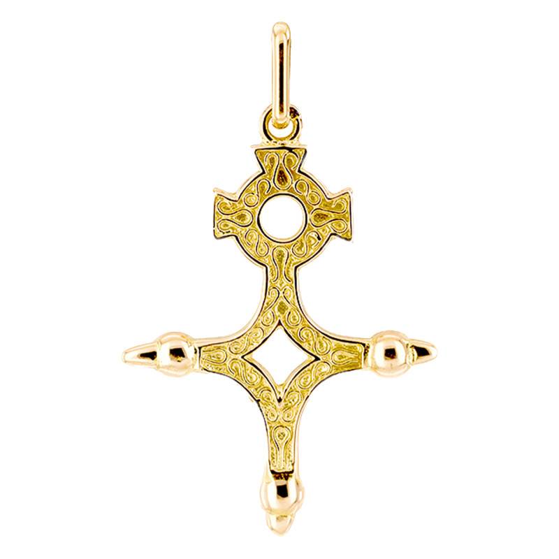Yellow 375 Gold Patterned Southern Cross, 28 x 21 mm - Lucas Lucor