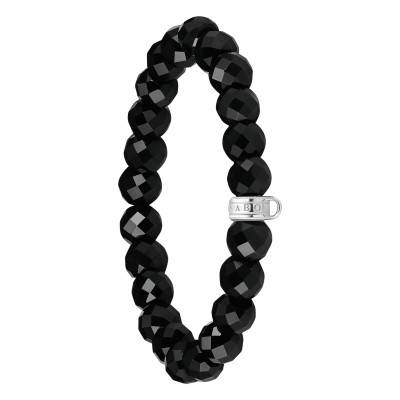 925 Silver & Obsidian Pearl Love Charms Bracelet, Lengths 15 cm to 19 cm - X0292-023-11 - Thomas Sabo