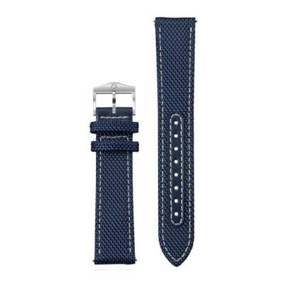 Bracelet de Montre Textile Bleu & Doublure en Cuir - Milus