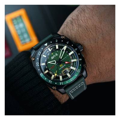 Montre Hawker Hunter Atlas GMT Automatic AV-4122-03 - Avi-8