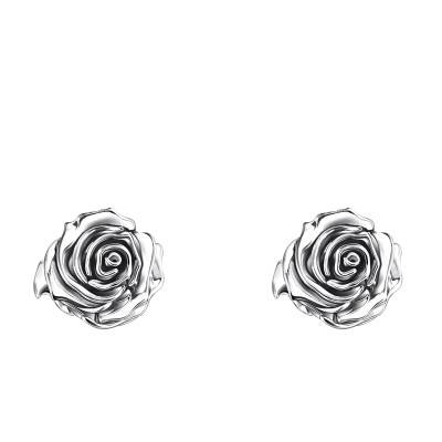 Midnight Rose 925 Silver Stud Earrings - H2323-637-21 - Thomas Sabo