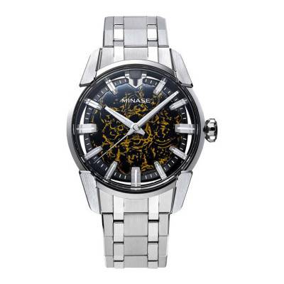 Golden Flux Shibo-Urushi Divido Watch 14-M01KA3-SSB - Minase