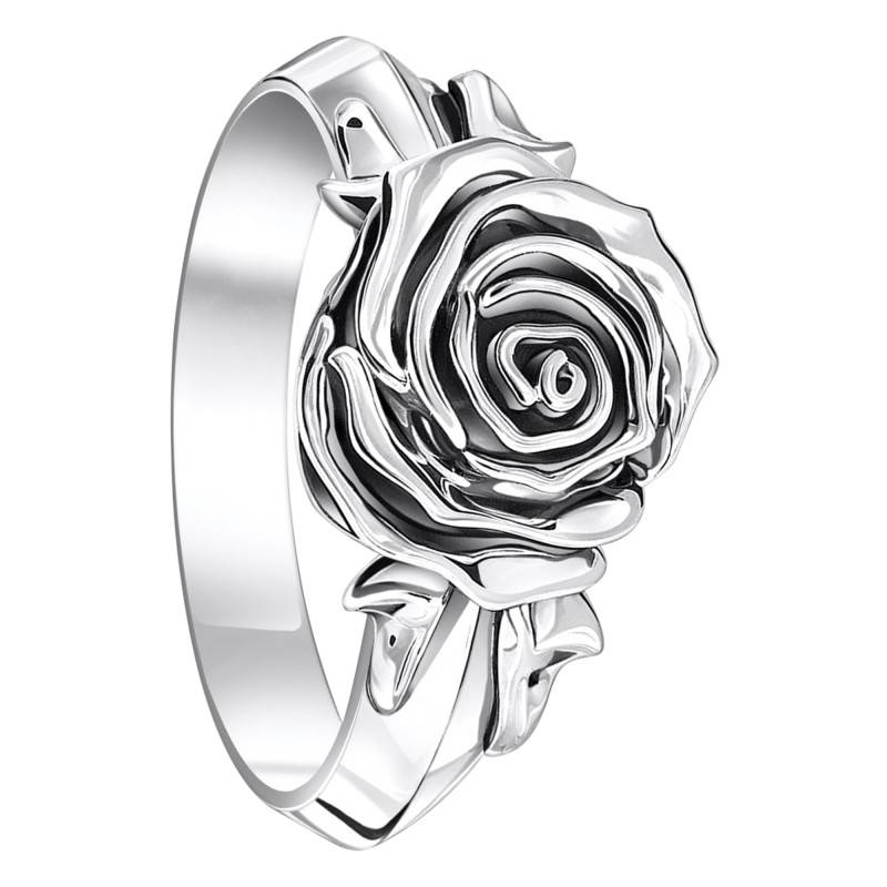 925 Sterling Silver Midnight Rose Ring - TR2487-637-21 - Thomas Sabo