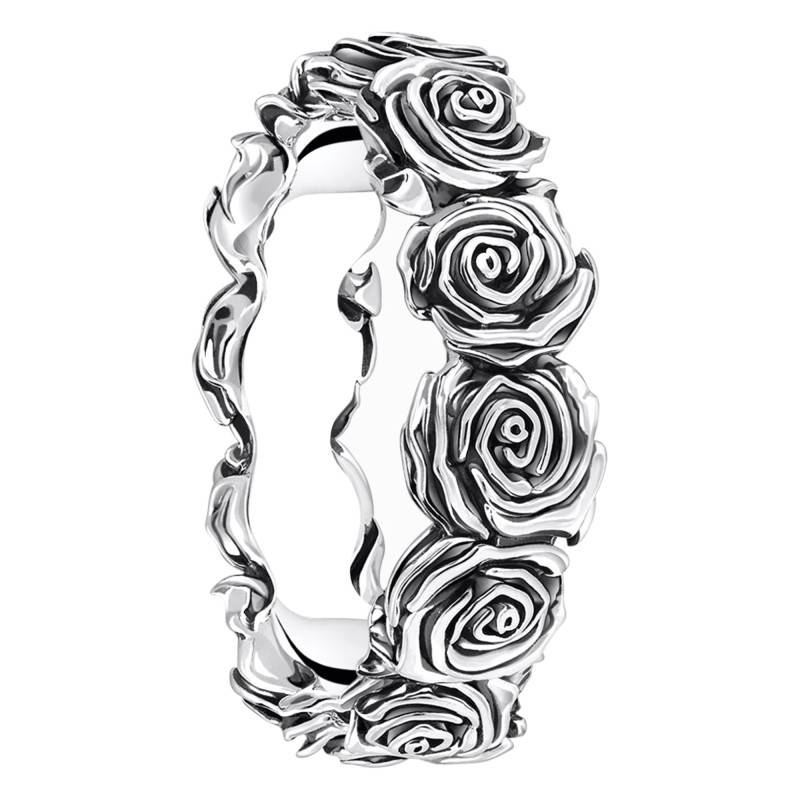 925 Sterling Silver Midnight Rose Ring - TR2488-637-21 - Thomas Sabo