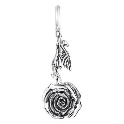 925 Sterling Silver Midnight Rose Pendant - PE981-637-21 - Thomas Sabo