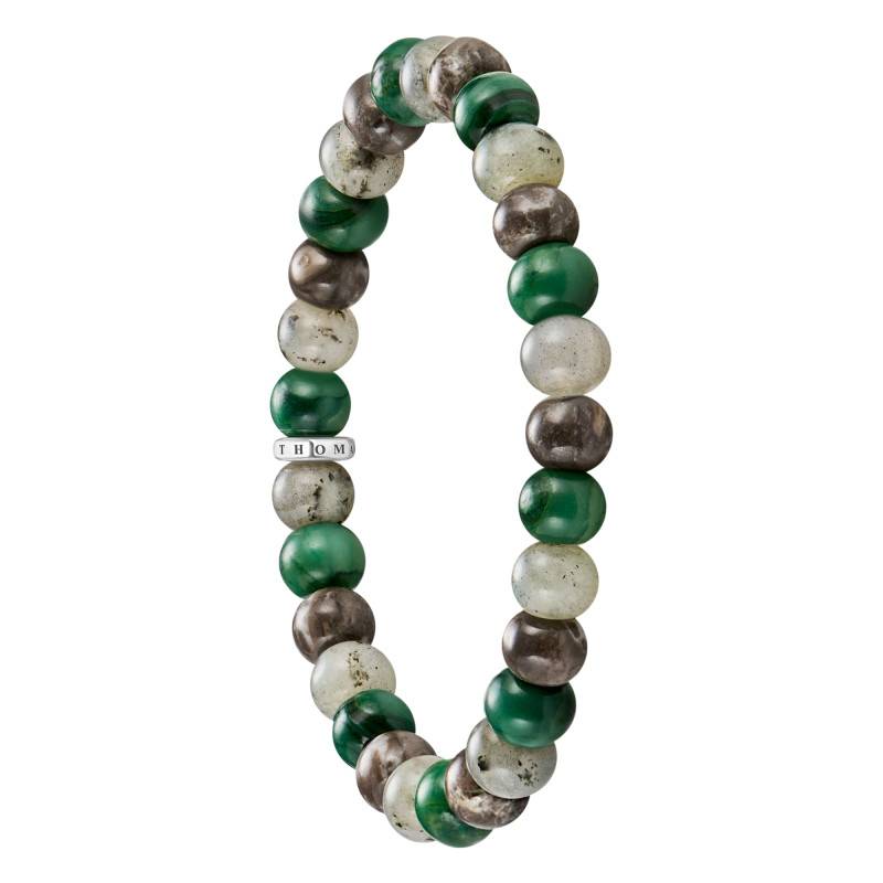 925 Silver & Multicolor Bead Rebel Bracelet, 17 cm to 21 cm - A2196-503-6 - Thomas Sabo